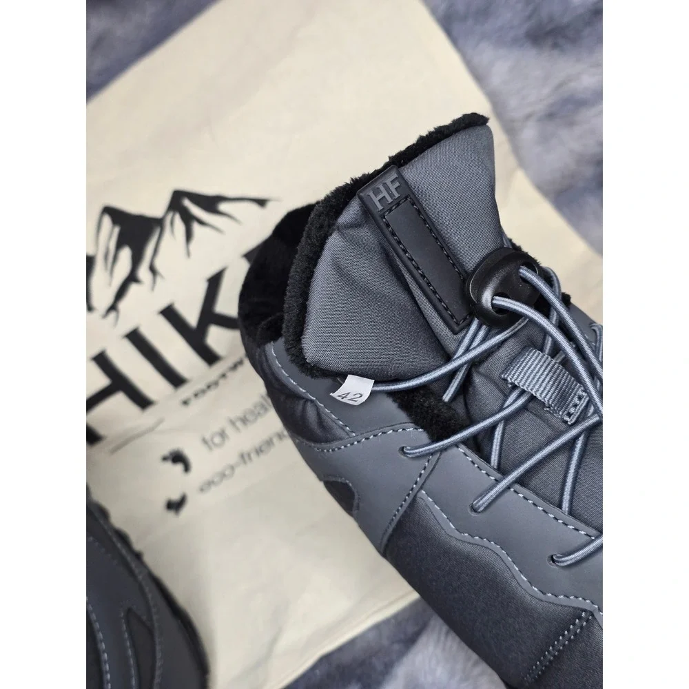 NWT HIKE FOOTWEAR Gray Vindra Flex Water Resistant Barefoot Boots men EU‎ 42/ 9